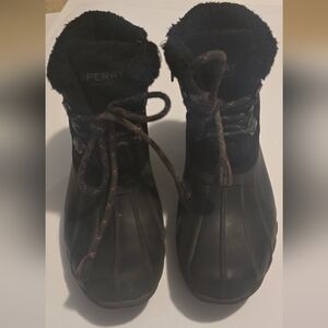 Sperry Black Kids Boots
